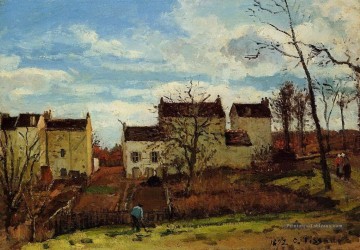 printemps à pontoise 1872 Camille Pissarro Peinture à l'huile